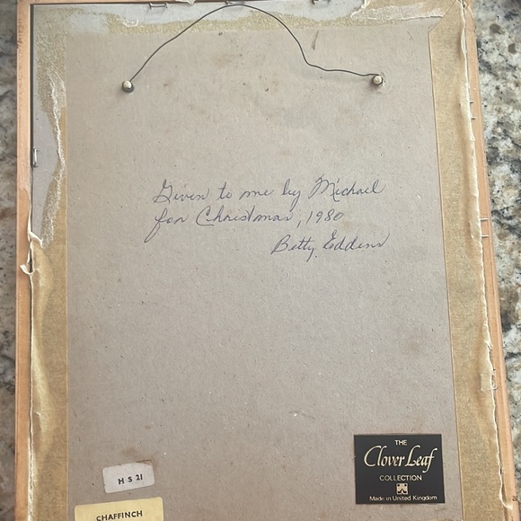 Gold framed bird print. True vintage! - Picture 2 of 3